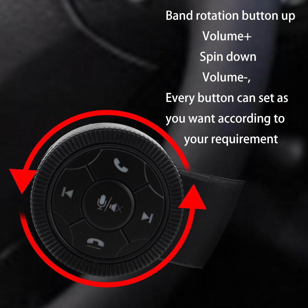 Botones de Control remoto para volante de coche, Radio de coche, DVD, navegación GPS, Bluetooth, estilo de coche inalámbrico