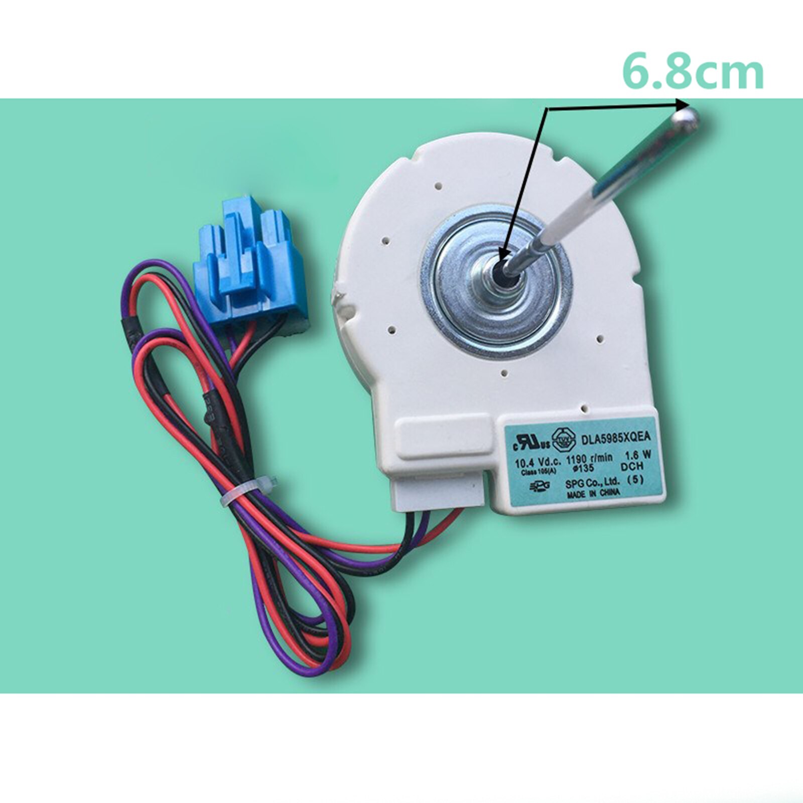 Til midea dobbeltdør køleskab fryser børsteløs ventilator motor dla 5985 xqea  dc10.4v 1.6w til midea dobbeltdør køleskab