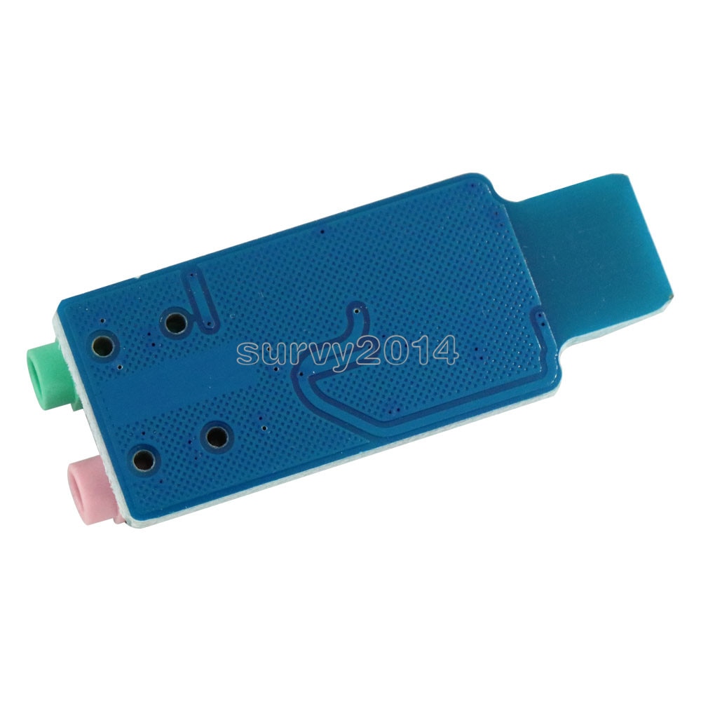 Free driver USB Sound Card CM108 USB Sound Card Chip Blue