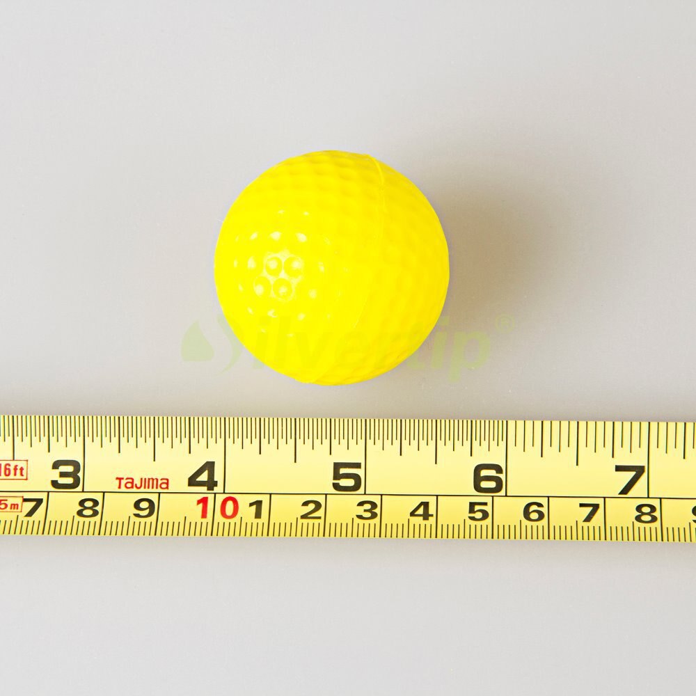 30pcs / pack Yellow PU Foam Golf Balls Sponge Elastic Indoor Outdoor Practice Training