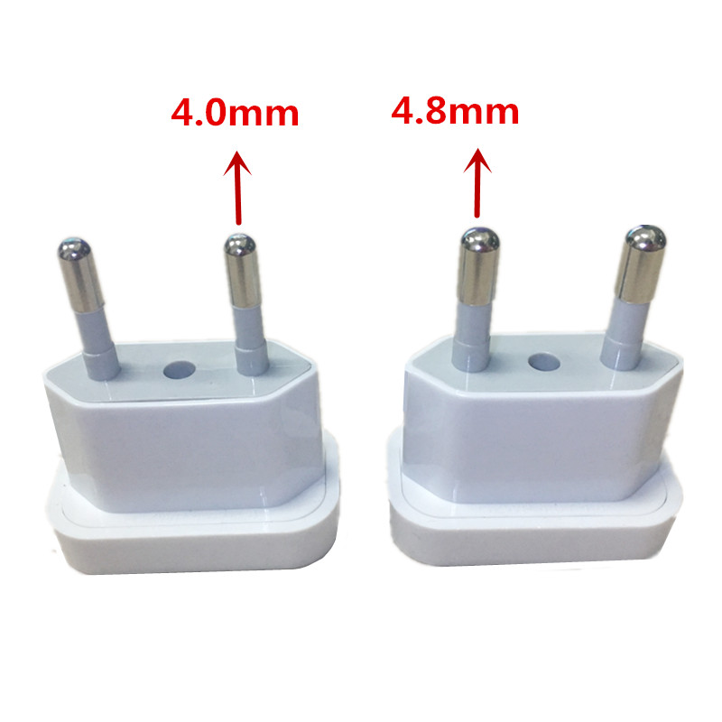 Amerikaanse China Naar Eu Europa Reis Power Adapter 2 Pin Cn Ons Eu Plug Adapter Euro Type C Ac Converter Elektrische Aansluiting