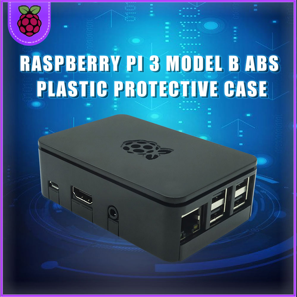 raspberry pi 3b+ case raspberry pi 3 accessories Black Protective Case With camera bracket for Raspberry pi 3b/3b+