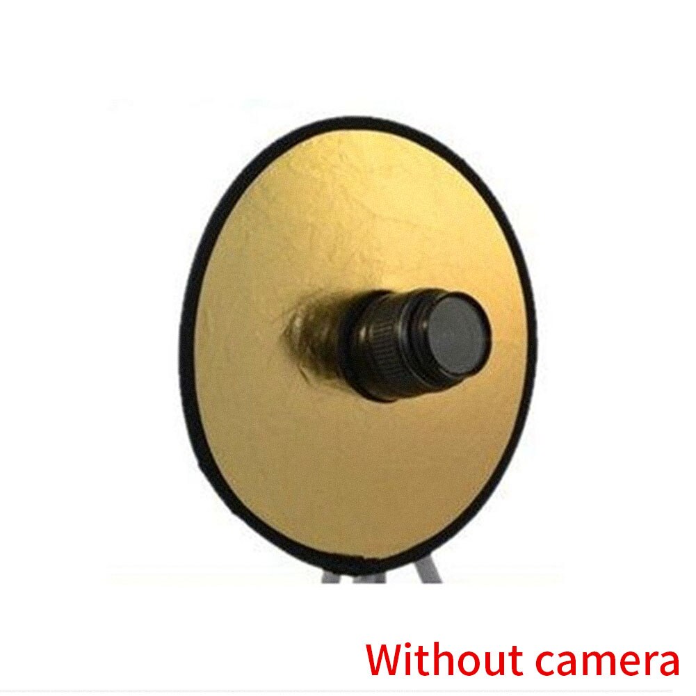 2 in 1 30cm udhulet kameraets baggrundsbelysning dobbeltsidede fotogrå skygger reducerer hjemmeplade studioreflektor rundt tilbehør