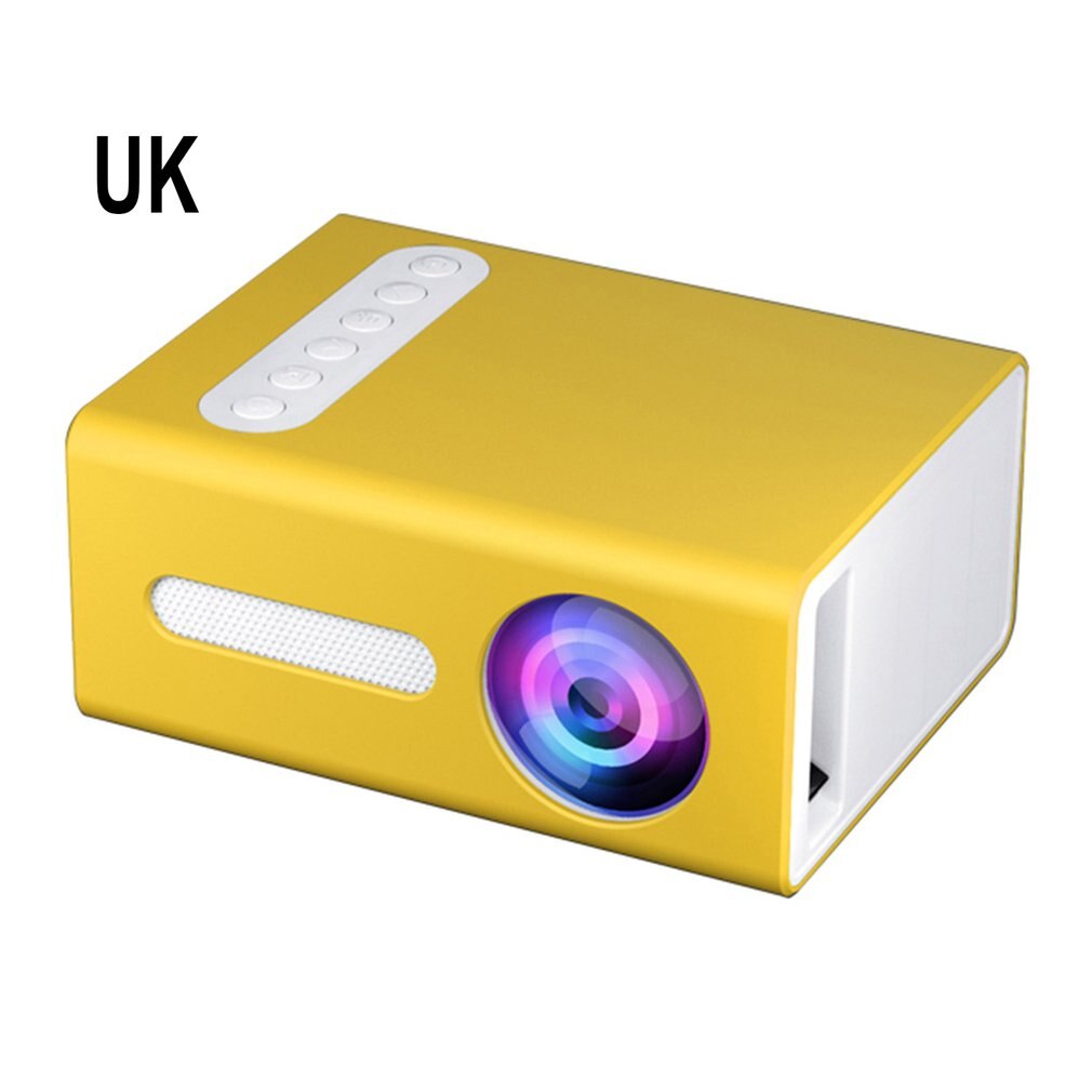 Geel T300 Draagbare Projector High Definition Efficiënte Led Projector Multi Interface Video Home Theater Projector