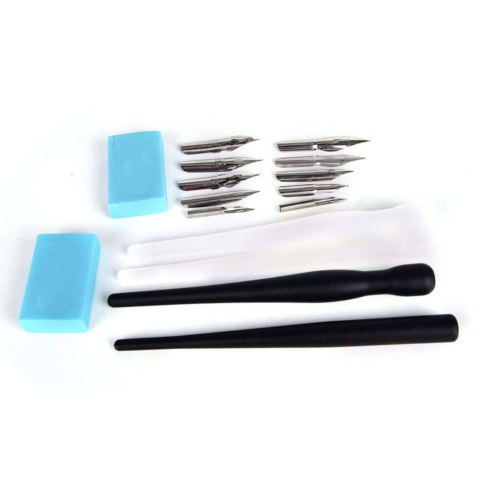 1set Cartoon Manga Pen Dip Pen Set Calligraphy Drawing Tool art pen Nib Holder Eraser Painting Material Escolar Stationery Set