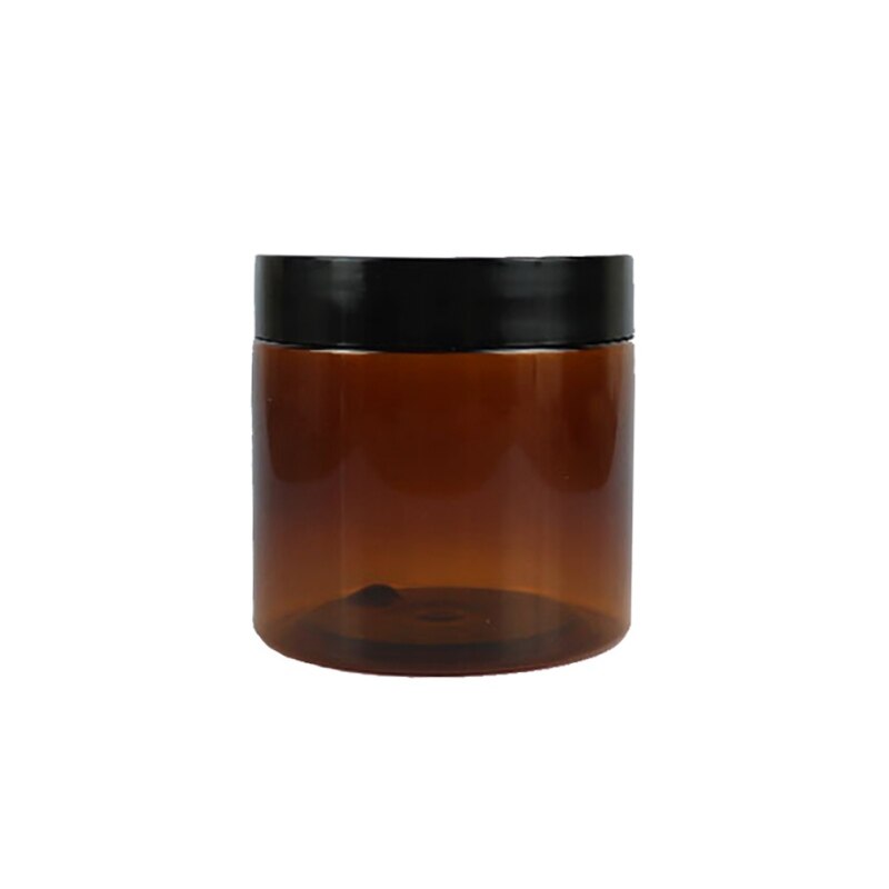 ♕S 200Ml Zwart Deksel Bruine Brede Mond Fles (Geen Vloeistof) ....