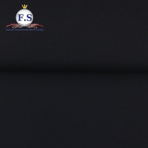 Tailored 100's 2ply Easy Care Popline Mannen Jurk Shirt Met Witte Pin Kraag: BLACK