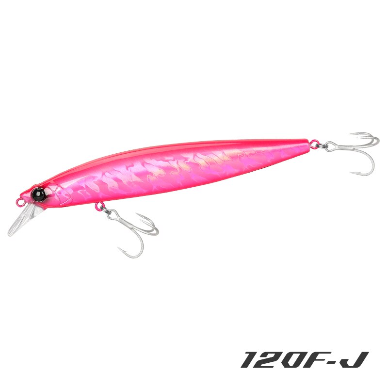 TSURINOYA-señuelo de pesca ultralargo, cebo duro de Pesca de Mar, peso de tungsteno, 120F, 120mm, 19g: 120F-J