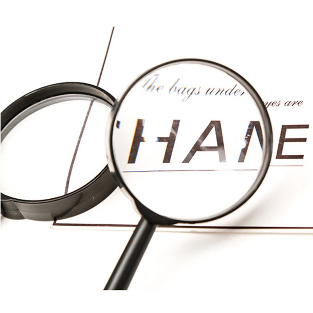 Magnifier Plastic Magnifier Portable Magnifier 5 Times Handheld Magnifier High Definition Magnifier Mini Magnifying Mirror