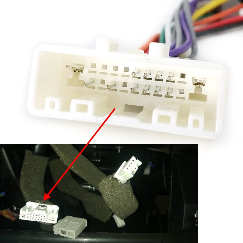 Biurlink Car Radio CD Changer Female ISO Connector Wiring Harness Adaptor Cable for Nissan 20Pin Wiring Harness