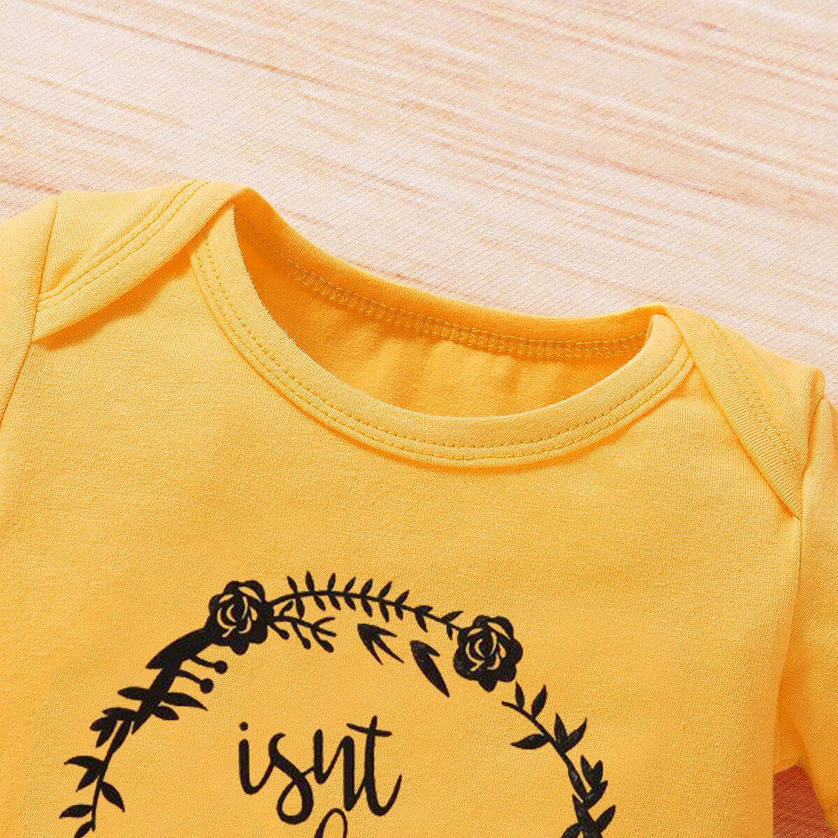 Conjunto de ropa de 0-18M para bebés y niñas, conjunto de 3 uds. De manga corta de girasoles con estampado de leopardo, Tops + Pantalones cortos + diadema