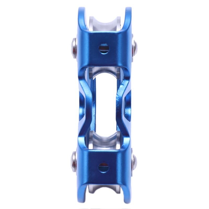 Heart-Shape Climbing Double Pulley Steel Cable Rope 13mm Climbing Device High Speed Zipline Trolley 24KN