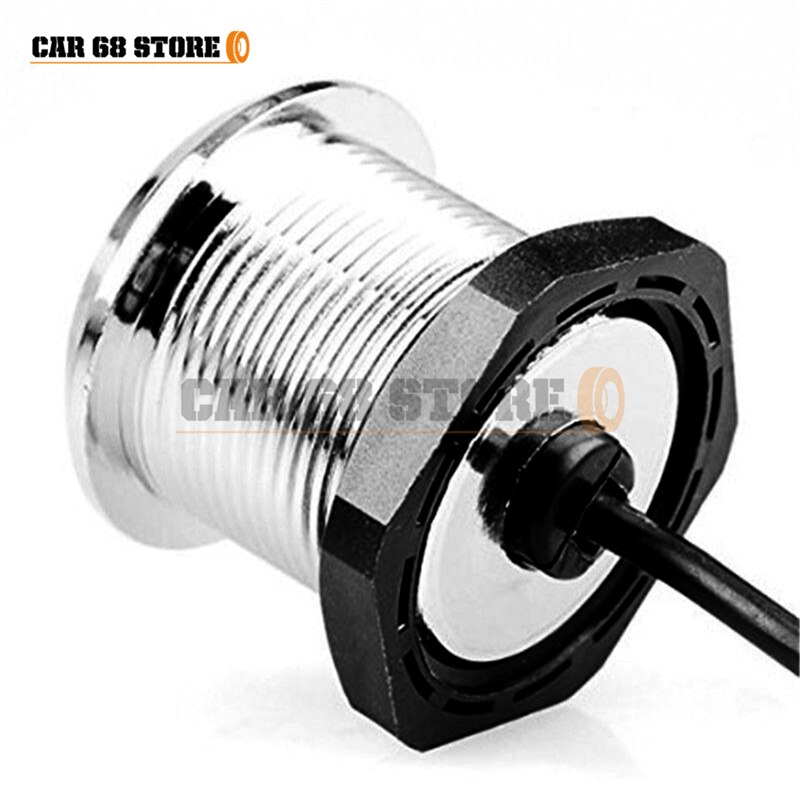 Bouton de démarrage universel pour voiture, bouton marche/arrêt 12V, galvanoplastie, bande latérale, LED lumière bleue, pièces automobiles