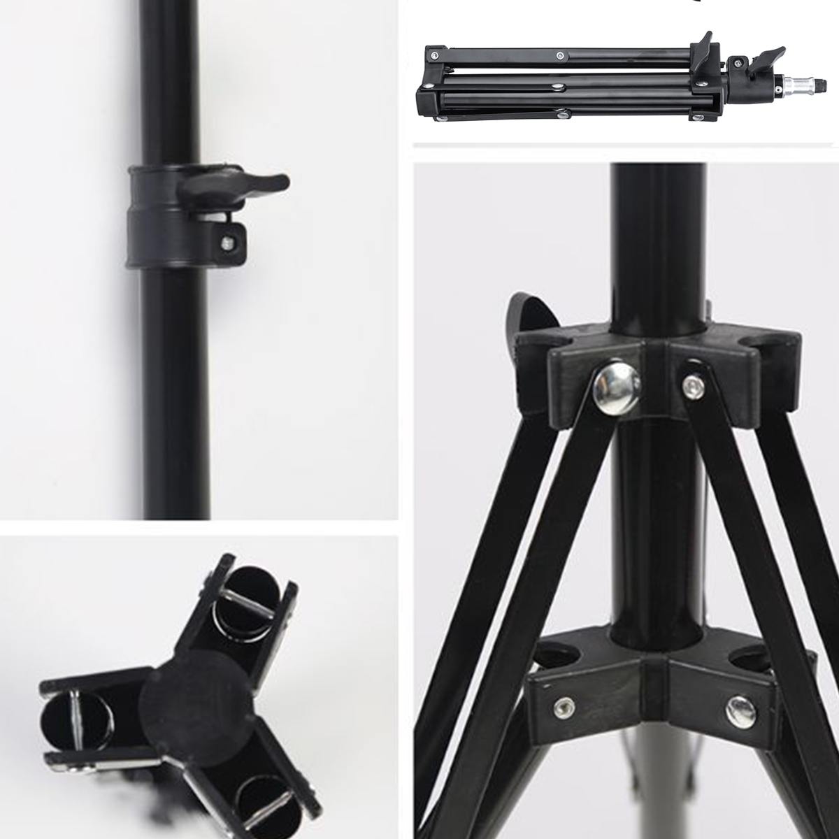 Photography Studio Adjustable Max 200CM Light Stand Tripod Interface standard 1/4 interface For Camera Photo Softbox Light Stand