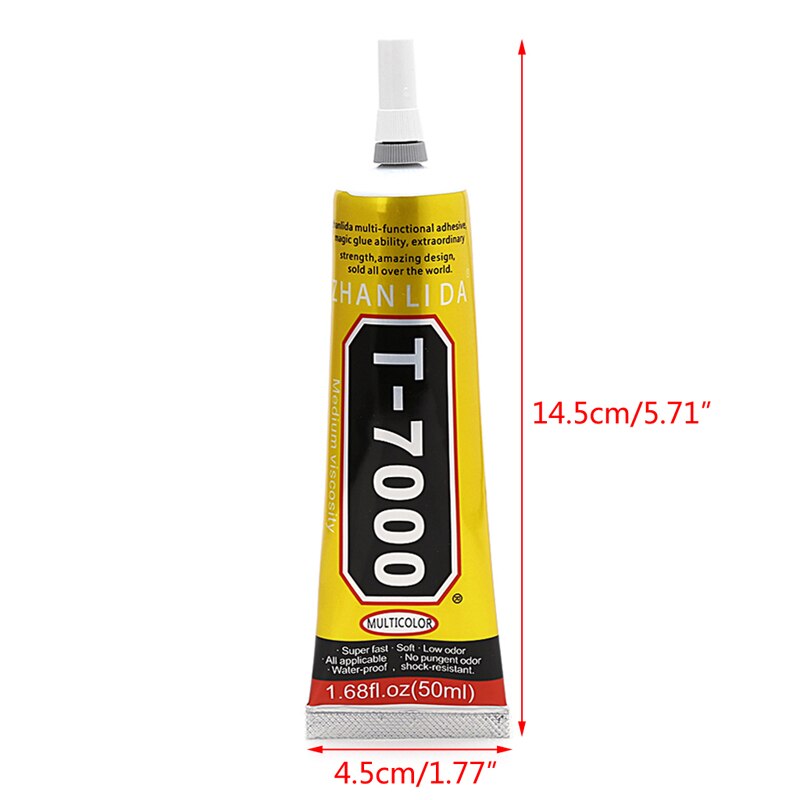 Colle Super adhésive en résine époxy, mastic pour réparation de cadre de fissure, 50ml, T-7000
