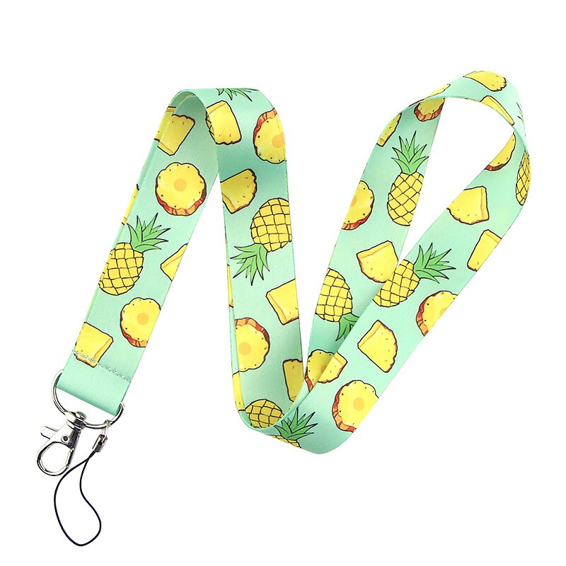 ZF1898 1 stücke Obst Avocado Pfirsich Zitrone Ananas Pflanze Kaktus Katze Footprint Hund Pfote DIY Lanyard Neck Strap Für USB abzeichen Halter: 9