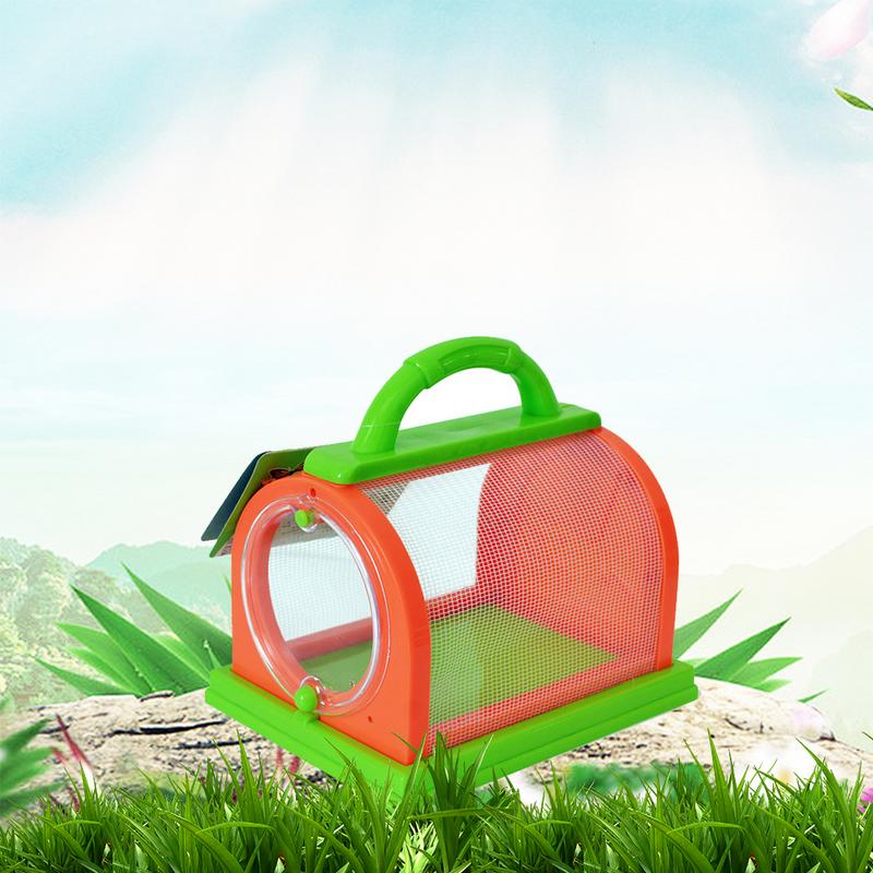 Insect Box Small Pet Observation Box Children's Portable Plastic Insect Cage Box Feeding Observation Experiment