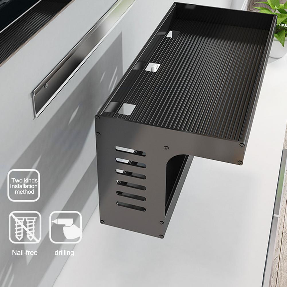 Metal Wall Mount Shelf Easy To Install Bracket Grip Holder Stand For Wifi Router TV Box Bracket