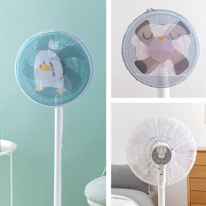 Home Use White Electric Fan Covers for Baby Kids Finger Protector Safety Mesh Nets Cover Fan Guard Home Office Dust Cover