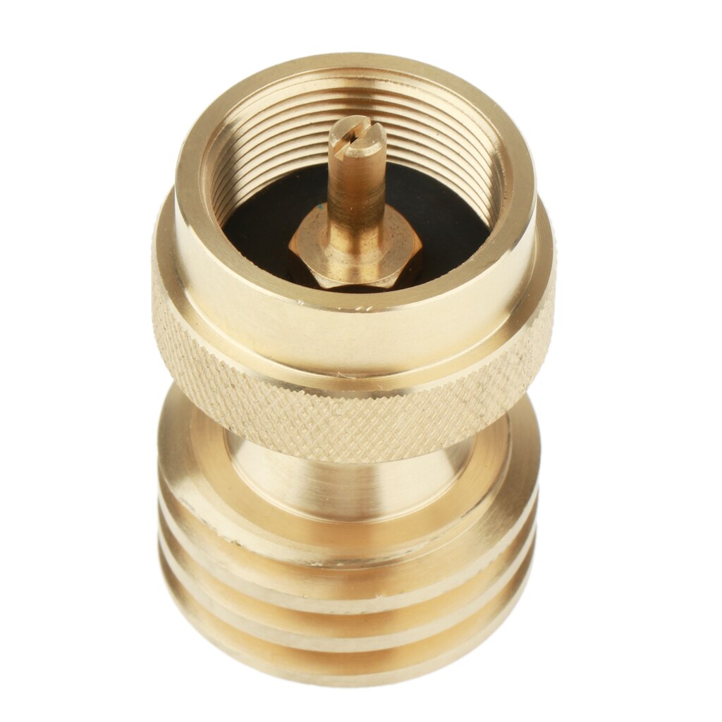 Universal Brass Gas Steel Bottle Propane Tank Adapter Converter Connector