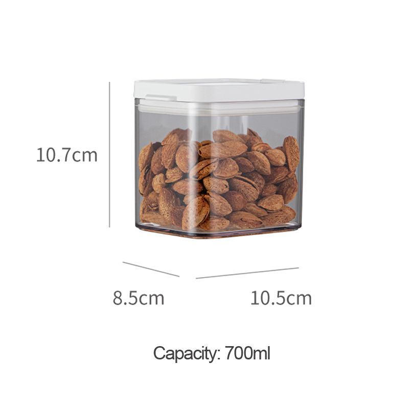 Plastic Storage Container,Sealed Container,kitchen Storage Jars for Grain,Cereal,Pasta,Noodles,Coffee Beans,Leak-proof: black