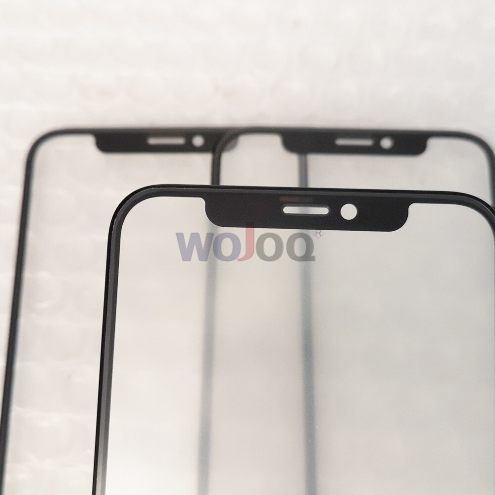 Vidro da tela de toque + oca para iphone x xs max painel de toque frontal display lcd exterior lente vidro capa reparo do telefone substituir peças