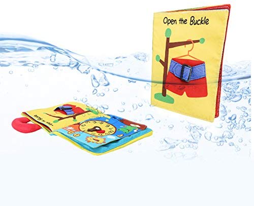 Beiens 9 Thema Fühlte Ruhig Bücher Ultra Soft Baby Bücher Touch und Fühlen Tuch Buch, 3D Bücher Stoff Aktivität für Babys/Kleinkinder