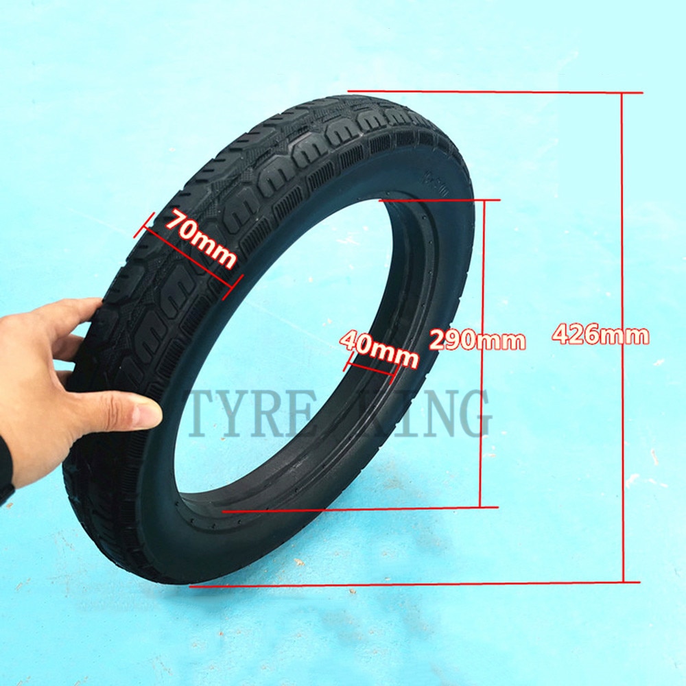 16 Inch 3.00-12 Non-Pneumatic Solid Tire 16x3.0 Explosion-proof Tubeless Tyre for Electric Vehicles E-bike Electric Scooter