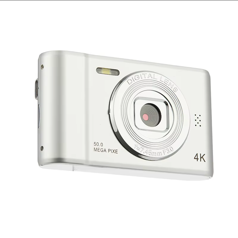 4K Digital Camera 50 Megapixels HD Photography Travel Selfie Camera 2.4 inch Screen Entry-Level Kids Campus Selfie Mini Camera