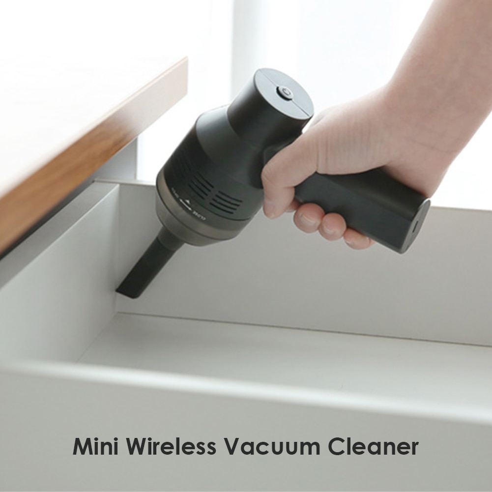 Mini Handheld Vacuum Cleaner Air Duster for Computer Cleaning USB Powered/Rechargeable Keyboard Dust Brush for Laptop Desktop PC