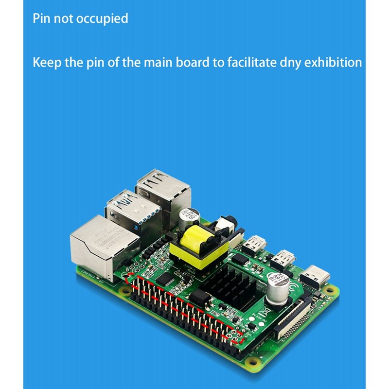 -For Raspberry Pi Poe HAT 5V2A Active Power Over Ethernet HAT With Heatsink For Raspberry Pi 4 B/3B+