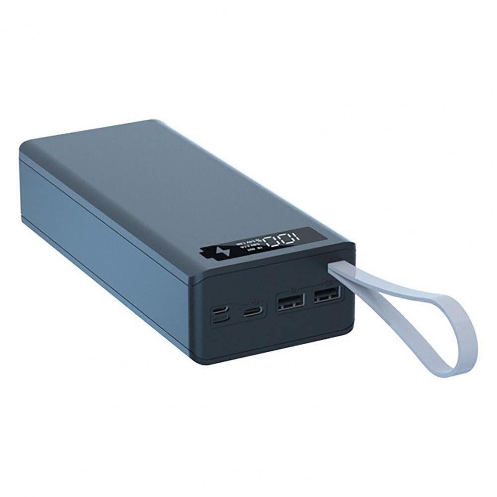 Funda de cargador de batería C16 para teléfono inteligente, carcasa de carga rápida, desmontable, bricolaje, 16x18650: Black C