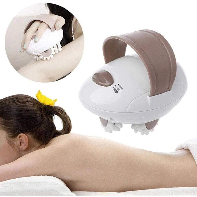 3d helkrops cellulite massagerulle til slankende fedtforbrænding håndholdt anti cellulite massager vibrerende shiatsu rullende