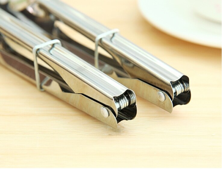 Stainless steel food clip bread clip kitchen dish cake barbecue clip