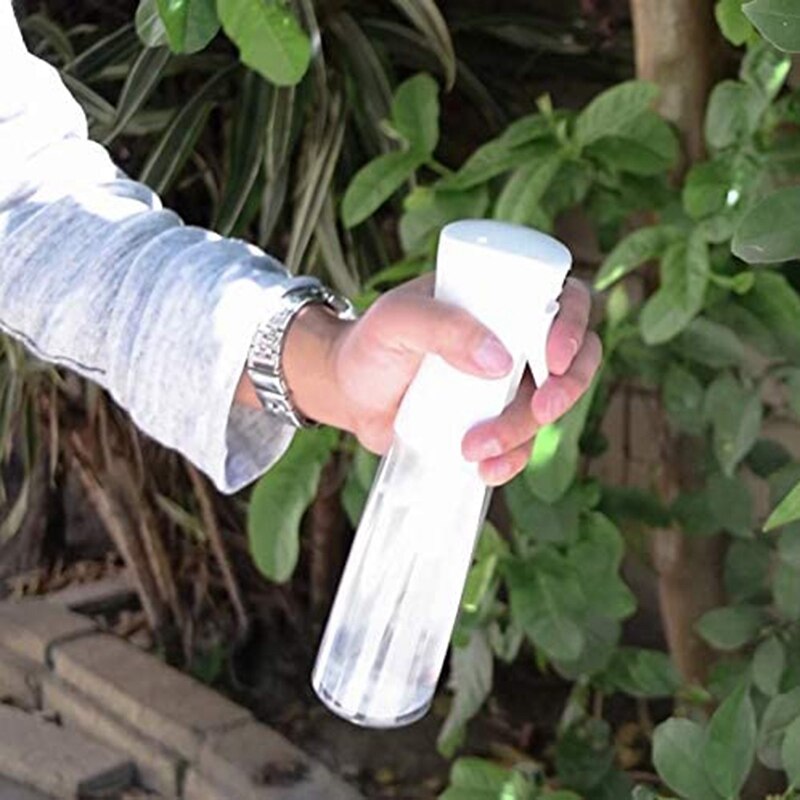 LBJFYHJN 2 stuks 200 ml spuitfles voor haar, waterspuitfles met continue fijne nevel voor planten, reiniging, alcohol enz. (zwart