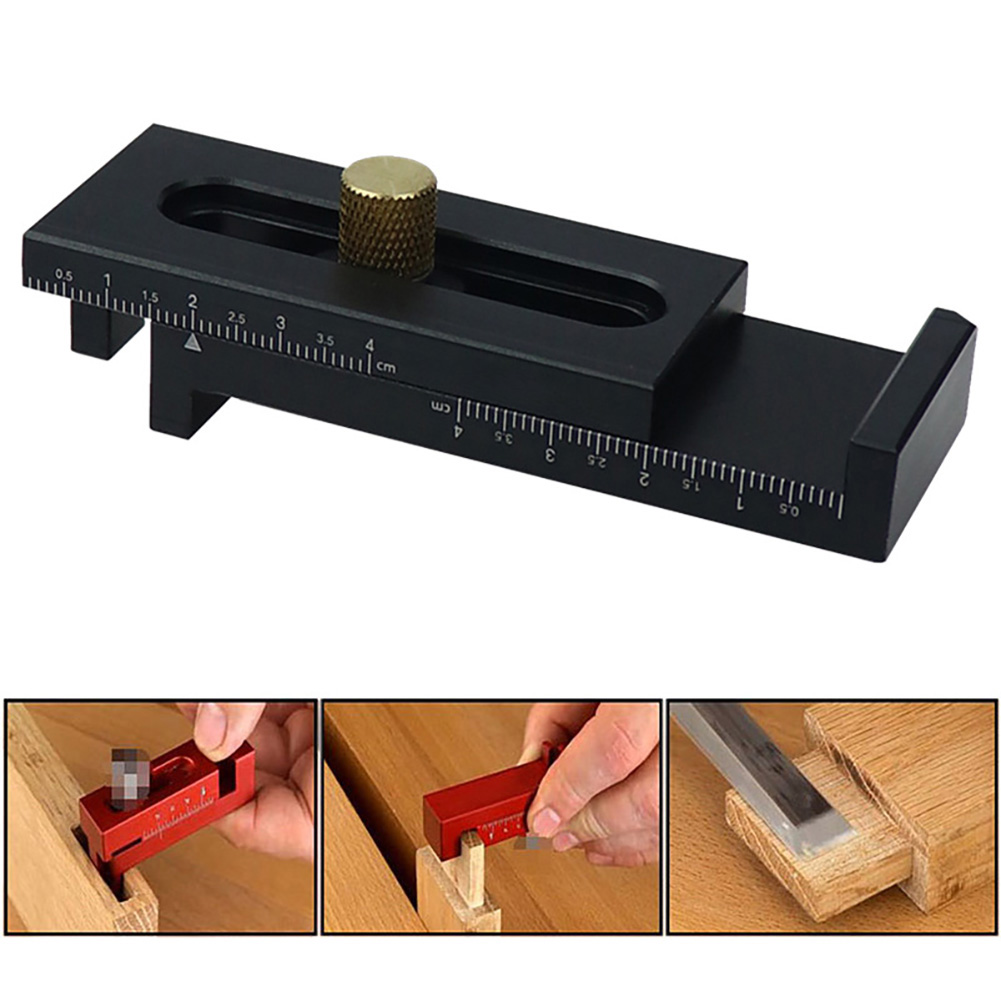 Convenient and Practical Woodworking Feeler Ruler Saw Seam Gauge Gaps Gauge Saw Slot Adjuster Regulator Wood Working Tool
