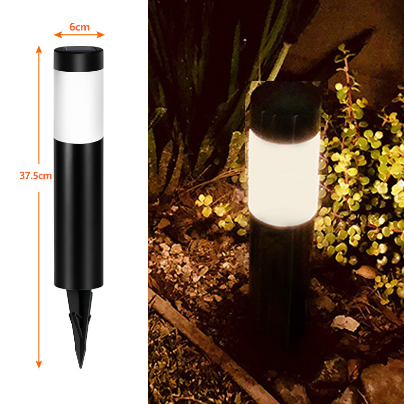 Luces solares para jardín al aire libre, luces LED cilíndricas, luces de tubo largo, luces de jardín, luces enchufables impermeables: RGB / 16-20 W