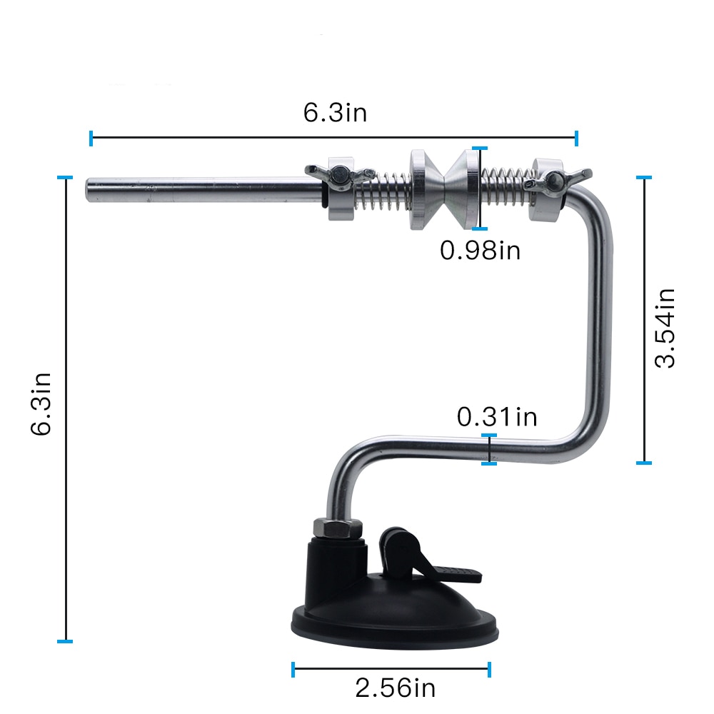 Angryfish Fishing Line Spooler With Clamp Fishing Reel Line Spool Spooler System Curved Fishing Line Winder