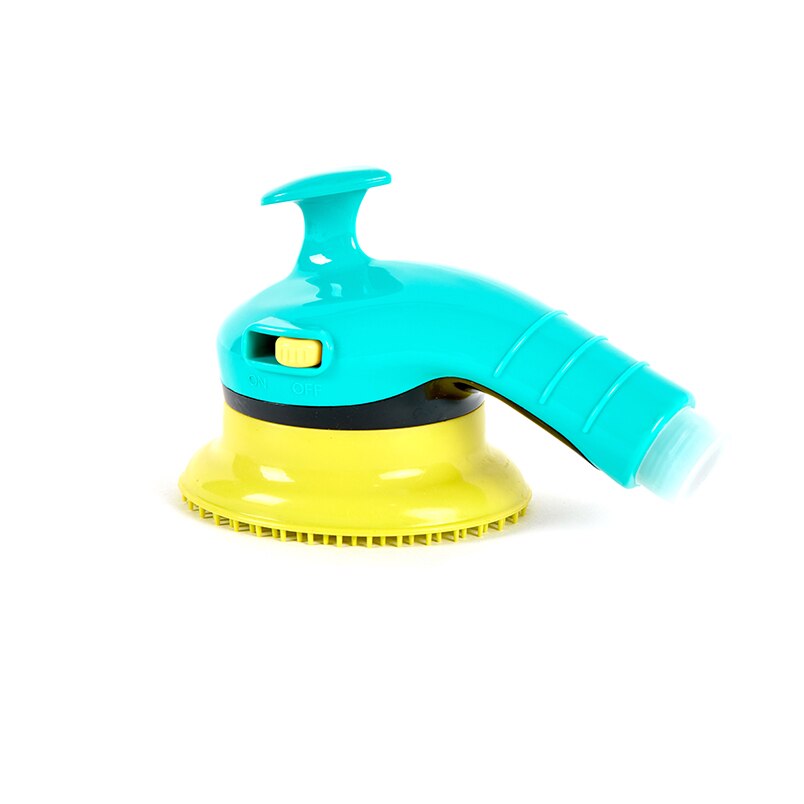 Kjæledyr dårlig dusjhode med kam bærbar massasje børste til hund og katt med lett å slå på / av hundedusj dyse forsyninger