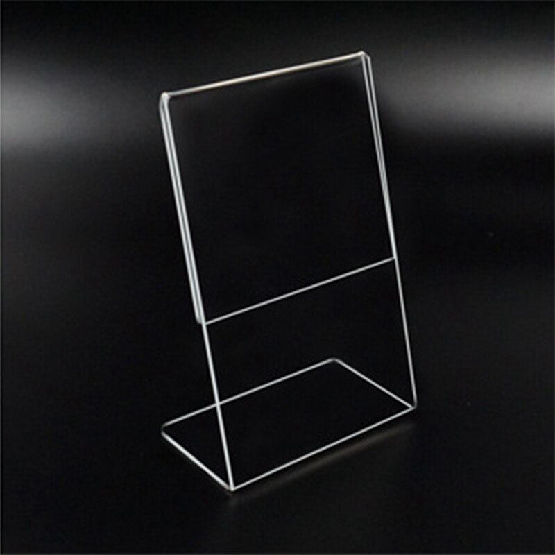 Acrylic Transparent Business Card Holder A6 Desk Holder Storage Card 1.5mm Business Card Paper Display Holder 1Pcs