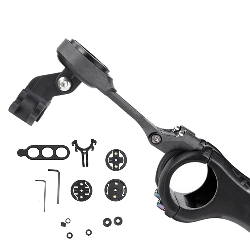 Fiets Stuur Stuurstem Computer Mount Ondersteuning Voor Garmin Bryton Wahoo Reus Met Lichte Camera Fietsbevestigingshouder
