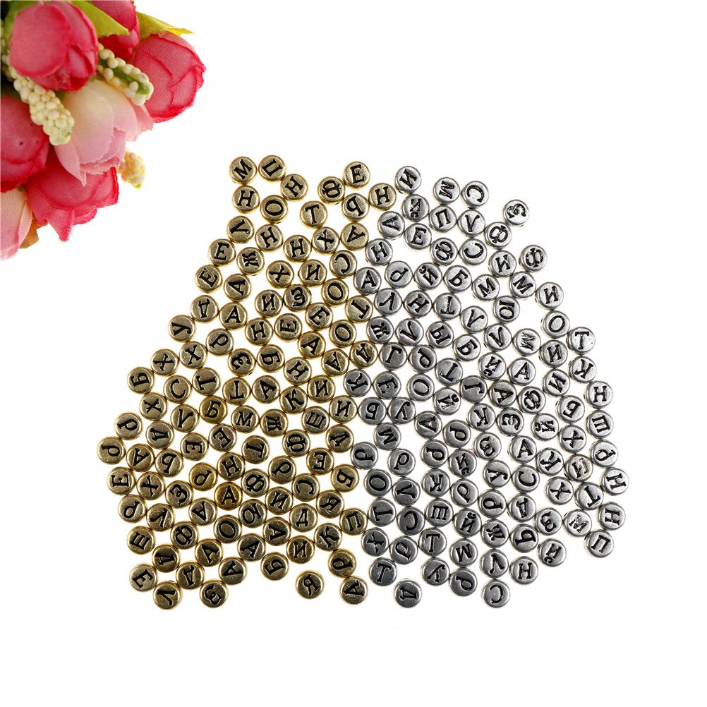 100 stuks/set doe-het-zelf platte ronde letters acryl spacer kralen voor het maken van sieraden alfabet kralen