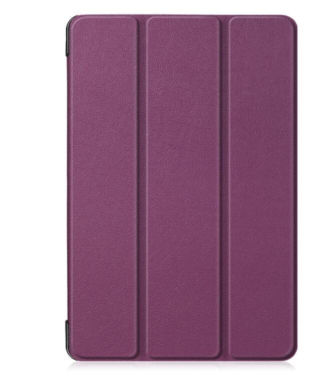 Skrzynki pokrywa dla LG G Pad 5 10.1 cala magnes odwróć PU skórzany tył stojak Capa Funda Coque + rysik: Fioletowy