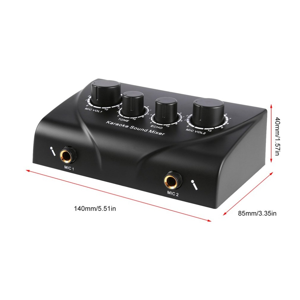 Karaoke Sound Mixer Audio System Portable Mini Digital Audio Sound Karaoke Machine Echo Mixer System