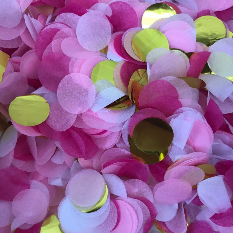 10g/pack 2.5cm Round Tissue Paper Confetti Mix Color For Birthday Party Wedding Decoration Clear Bubble Balloons Filler Confetti: 04