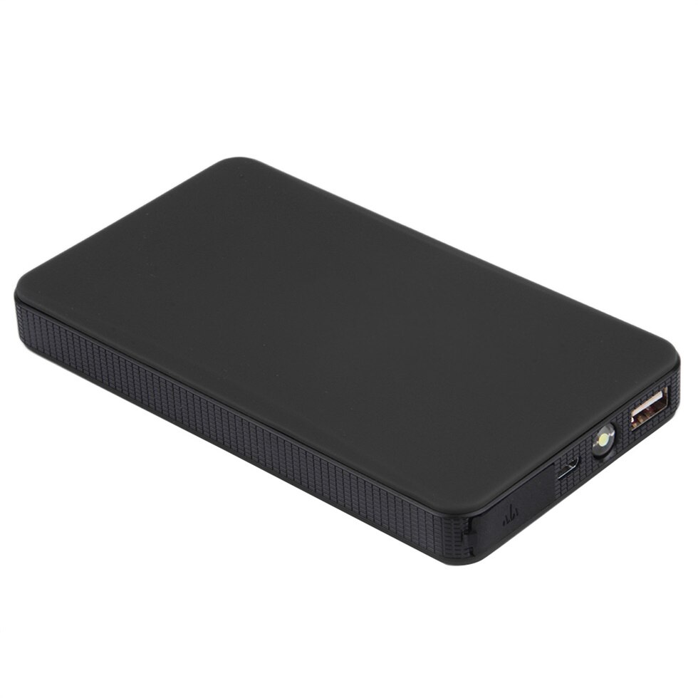 Auto Jump Starter Batterij Power Bank 12V 8000Mah Mini Portable Power Bank Auto Jump Starter Auto Emergency Booster batterij Oplader: Black