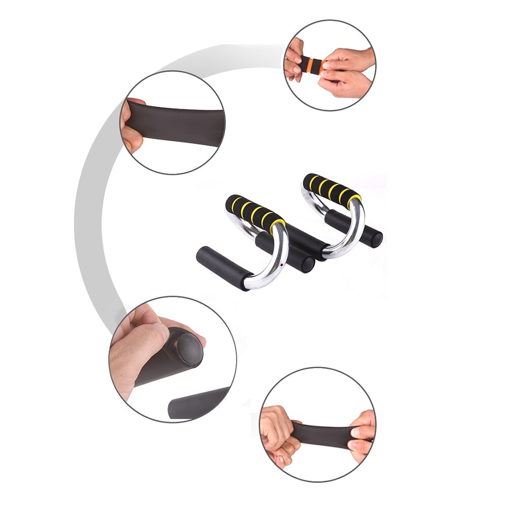 Carbon Steel Push Up Board Push-Ups Stands Bars for Building Chest Muscles Gym Fitness Training 1 Pair Equipment Exercise