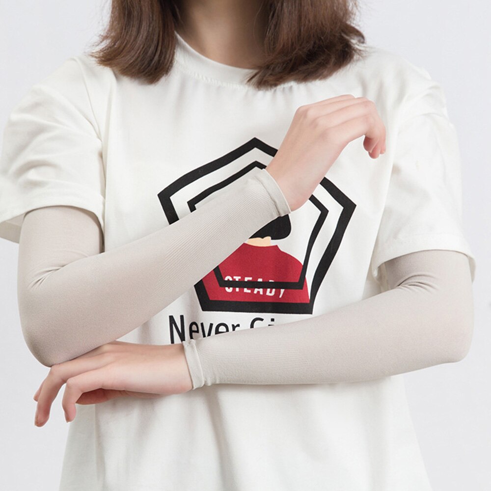 Arm Sleeves UV Protection Arms Covers Sunblock For Cycling 1Pair Protective Flexible: PHUI
