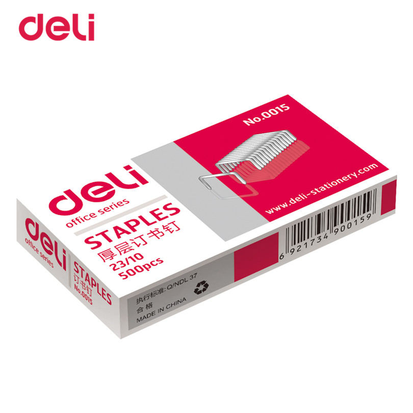 12mm hight nietjes crwon nagels voor deli Officel Metalen Normen Nietjes 23/10 Size Zilver 500 stuks EEN doos Normale Nietje