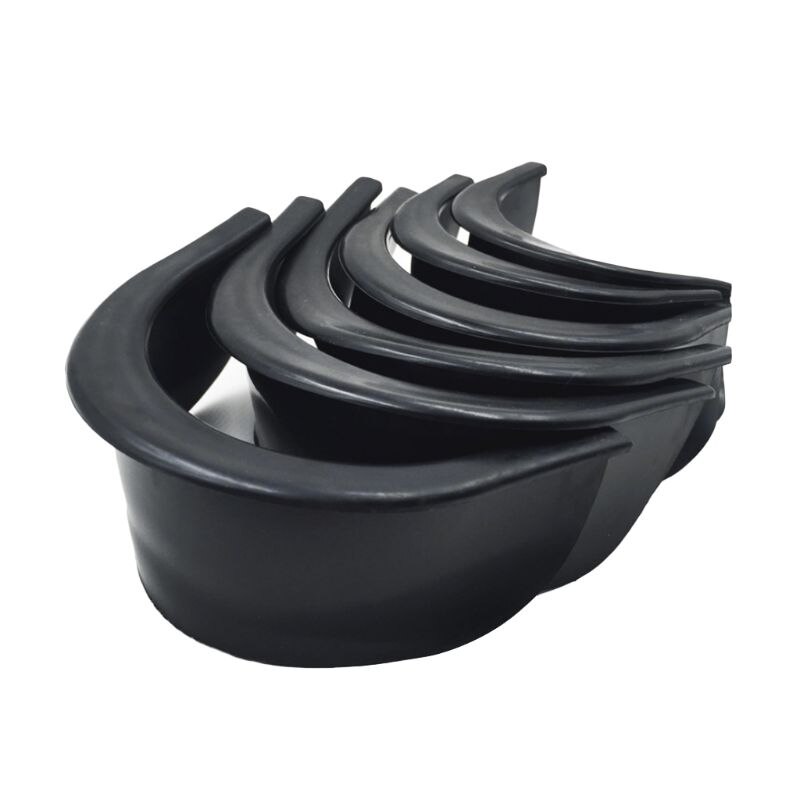 6Pcs/Set Pool Table Billiard Pocket Hole Black Rubber Liners 4 Corner 2 Side Corner Lining Snooker Replacement Accessories for B